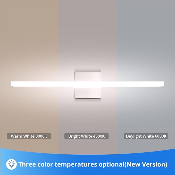 Combuh 24Inch LED Bathroom Vanity Light Bar, Color Changing 3CCT Dimmable - Image 3
