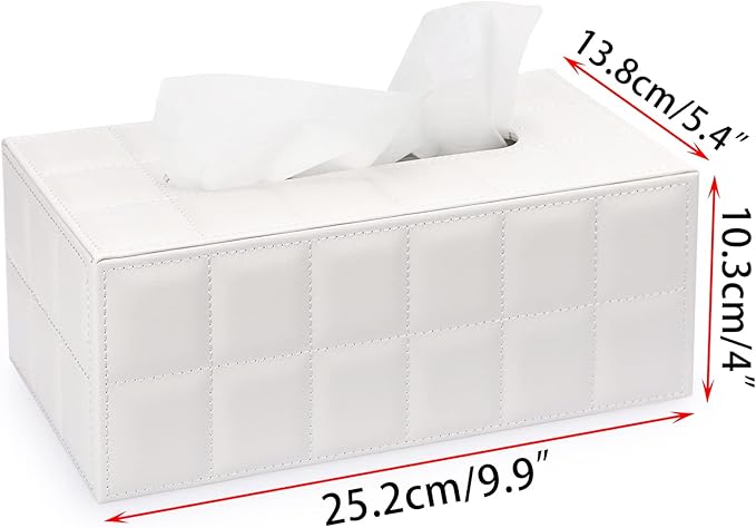 Sumnacon Rectangular Leather Tissue Box Cover - Image 3