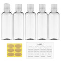 Travel Bottles for Toiletries 3.4 oz by HOME