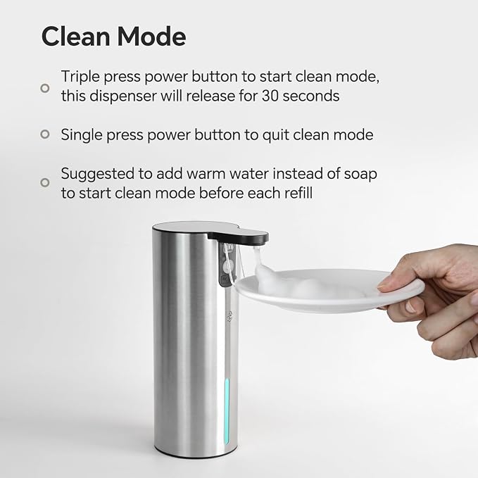 LAOPAO Electric Foaming Soap Dispenser, Rechargeable Touch Foam Hand Soap - Image 8