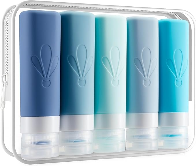 INSFIT Travel Bottles for Toiletries, TSA Approved 3oz Travel Size Toiletries by INSFITPortableTravelBottles