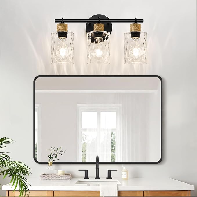 Bathroom Light Fixtures, 3-Light Coastal Vanity Lights - Image 7