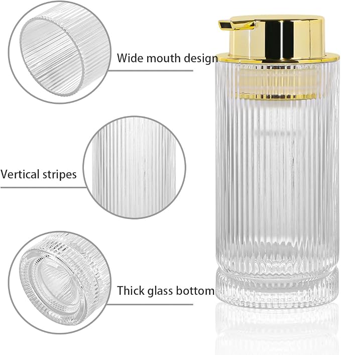 14 Oz Foaming Soap Dispenser, Refillable Foam Pump Bottle Lotion Container - Image 5