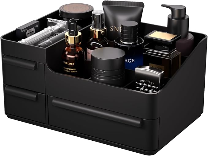 Mens Bathroom Countertop Organizer by YourSpaceYourWay-Rasydyn