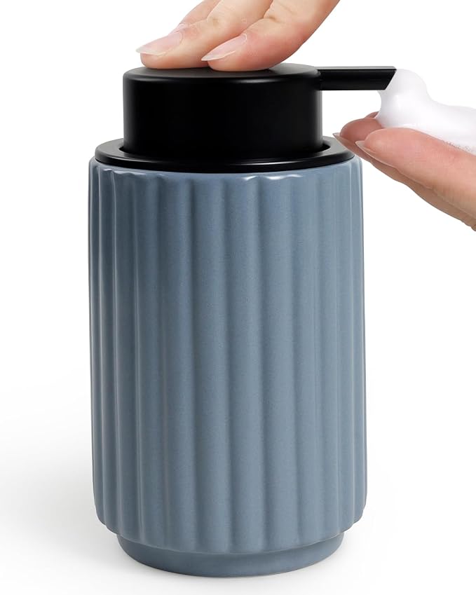 Foaming Soap Dispenser, Ceramic Foam Hand Soap Dispenser by ANTISSHOME