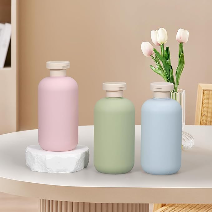 Travel Shampoo Bottle, Empty Plastic Squeeze Bottles 10oz - Image 4