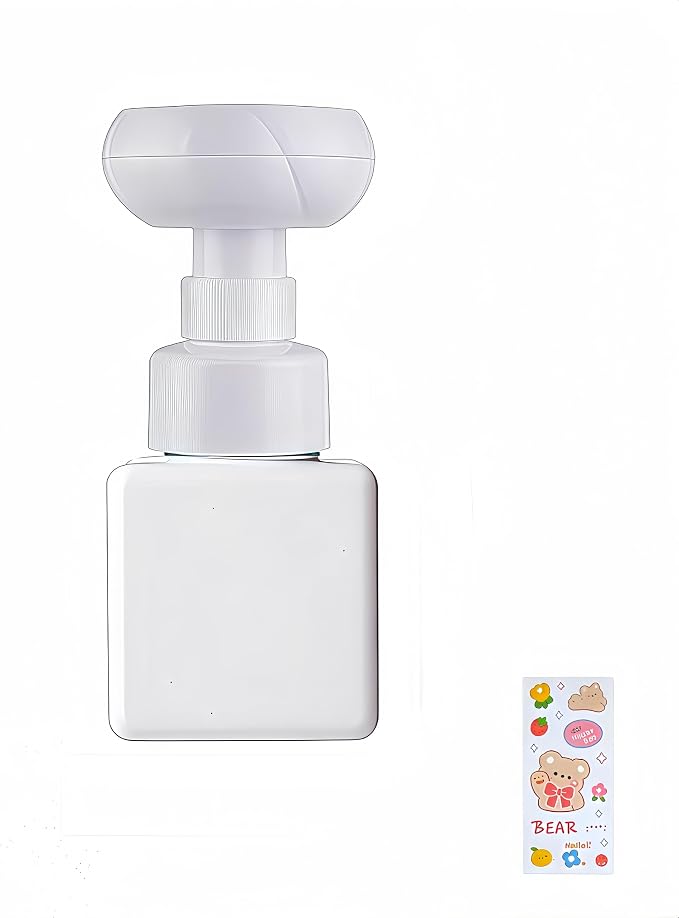 Flower Foam Dispenser Pump Bottle-250ml Reusable Plastic Soap Dispenser by Unknown