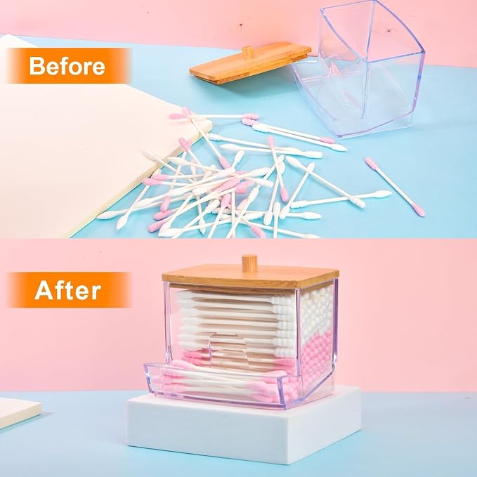 2 PCS Cotton Swab Dispenser, Pad Holder - Image 4