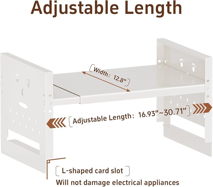 Adjustable Top Storage Shelf for Refrigerator or Washer, Dryer Countertop - Image 5