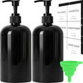 Soap Dispenser with Waterproof Labels, Thickened Plastic Hand Soap Dispenser by Lewistin
