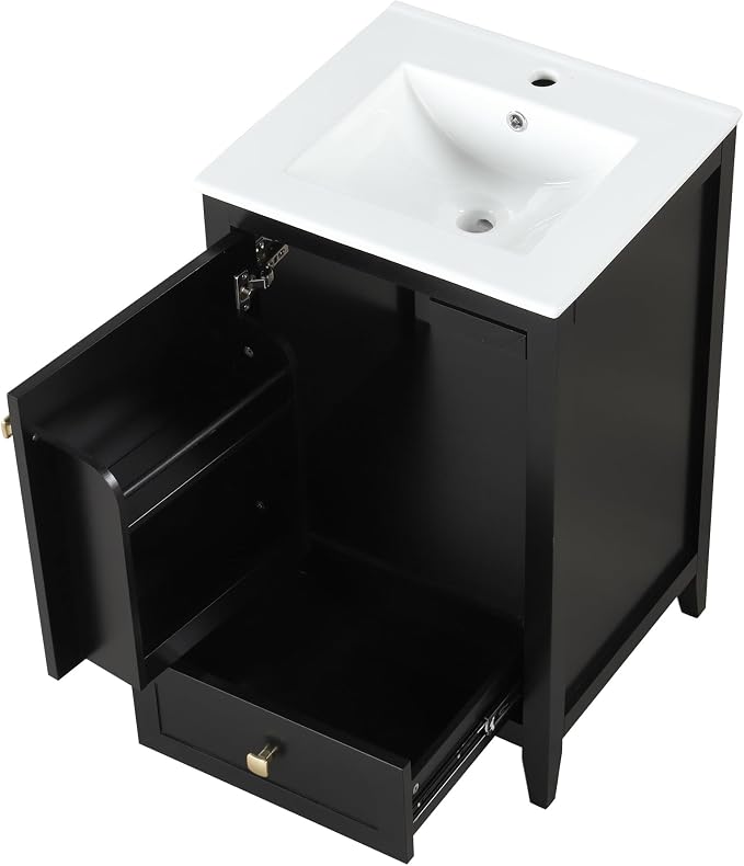 Bellemave 20-inch Solid Wood Bathroom Vanity - Image 5