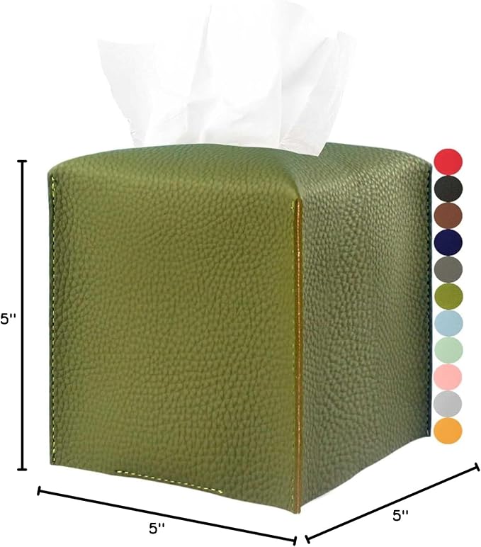 Green Tissue Box Cover Square – - Image 7