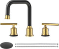 WOWOW Widespread Bathroom Faucet 3 Hole Bathroom Sink Faucet 2 Handle Vanity by WOWOW
