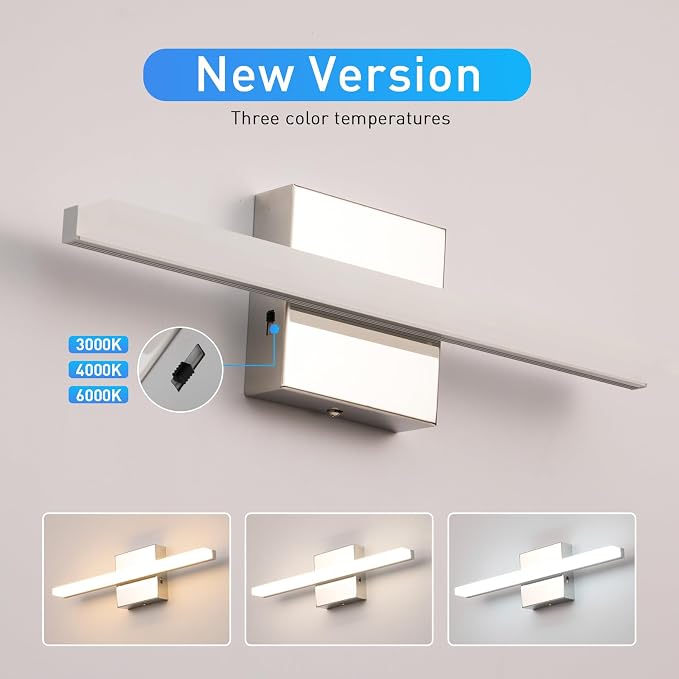 Combuh 16Inch LED Bathroom Vanity Light Bar Color Changing 3CCT Dimmable - Image 3
