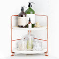 FSyueyun 2-Tier Corner Bathroom Counter Organizer, Tool-Less Installation by FSyueyun