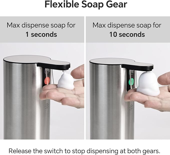 LAOPAO Electric Foaming Soap Dispenser, Rechargeable Touch Foam Hand Soap - Image 4