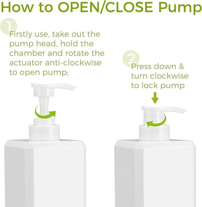 Suream 33.8 oz Refillable Pump Dispenser Bottle, Body Soap, Hand Soap, - Image 6