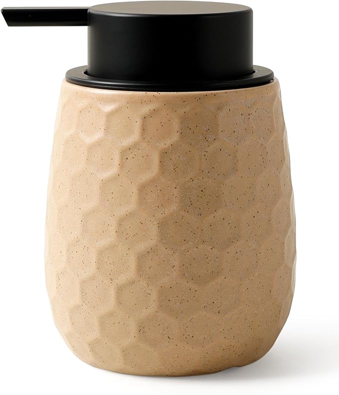 Soap Dispenser, 12OZ Ceramic Liquid Hand Soap Dispenser by ANTISSHOME