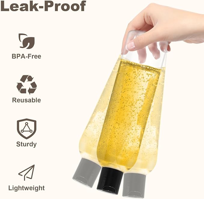 2 Pack 8 oz Plastic Squeeze Bottles - Image 3
