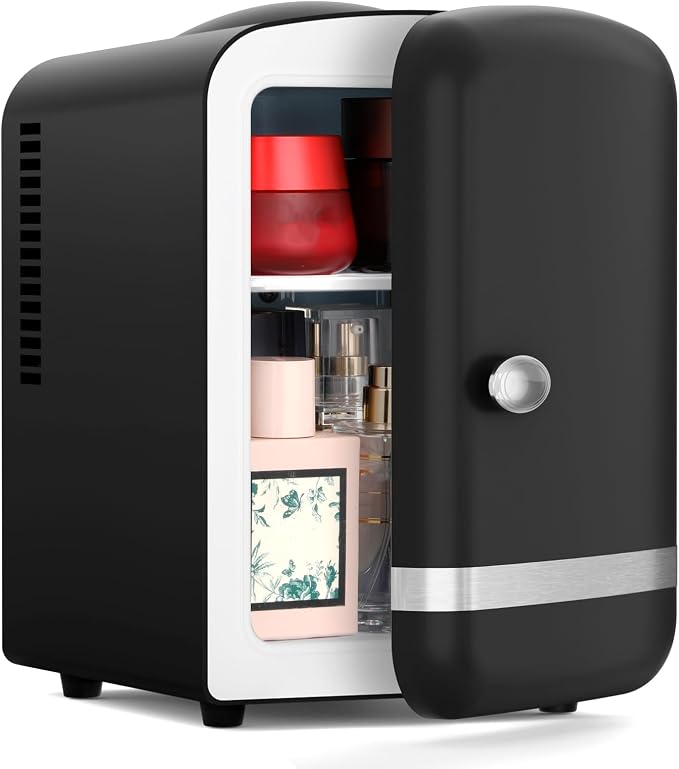 Xbeauty Retro Mini Fridge, Compact Refrigerator by Xbeauty
