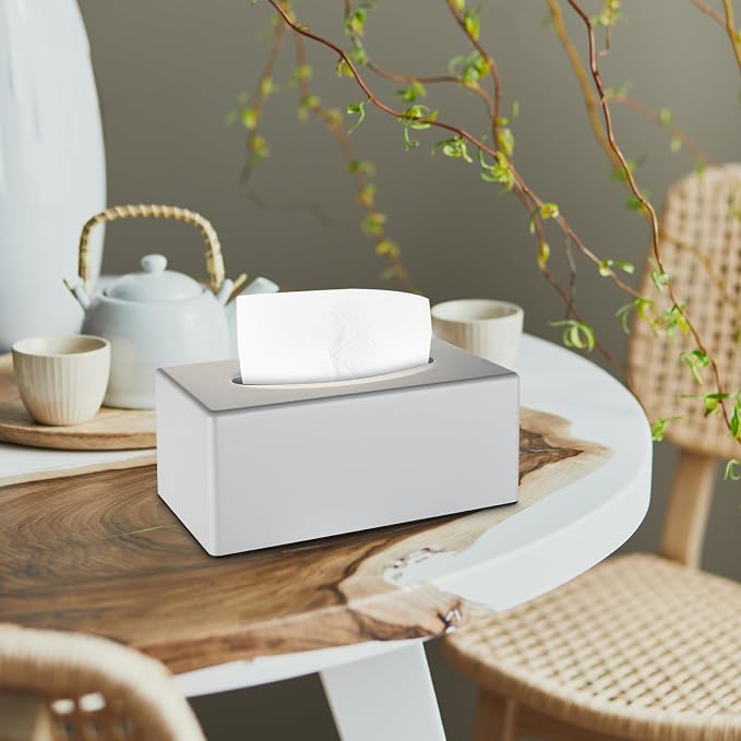 Tissue Box Cover, Rectangular Facial Tissue Holder - Image 8