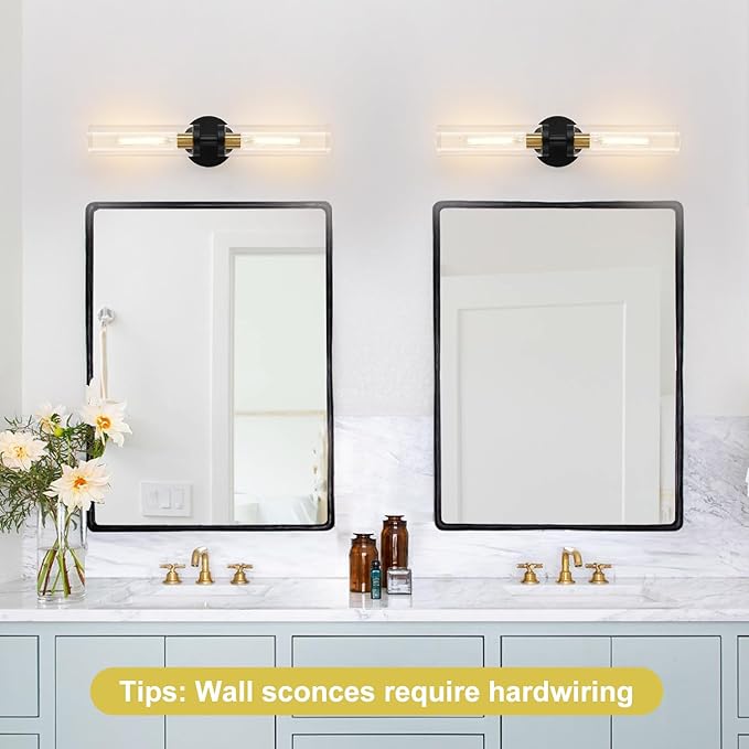 Wall Sconces Set of Two, Hardwired Modern Sconces Wall Decor Set of 2 Wall - Image 6