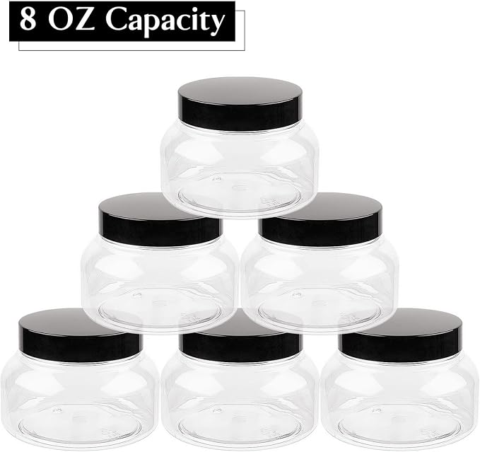 TUZAZO 8 Oz Premium Plastic Tuscany Jars - Image 5