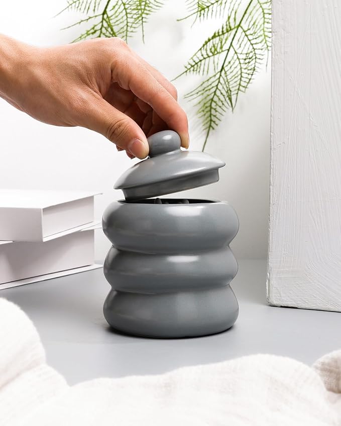 Bathroom Accessory Set 5PCS, Ceramic Bathroom Accessories Set, Irregular Shape - Image 5