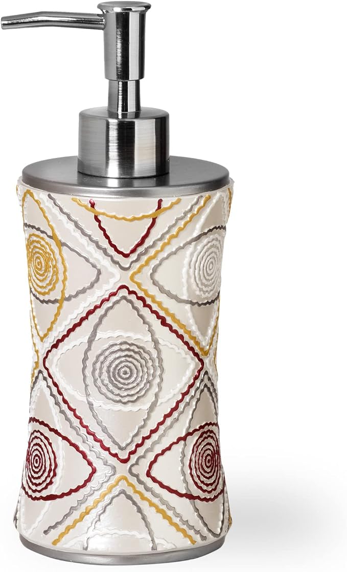 Zahari Home 4pc Sedona Stylish Bathroom Accessories Set Shower Soap Dispenser - Image 2