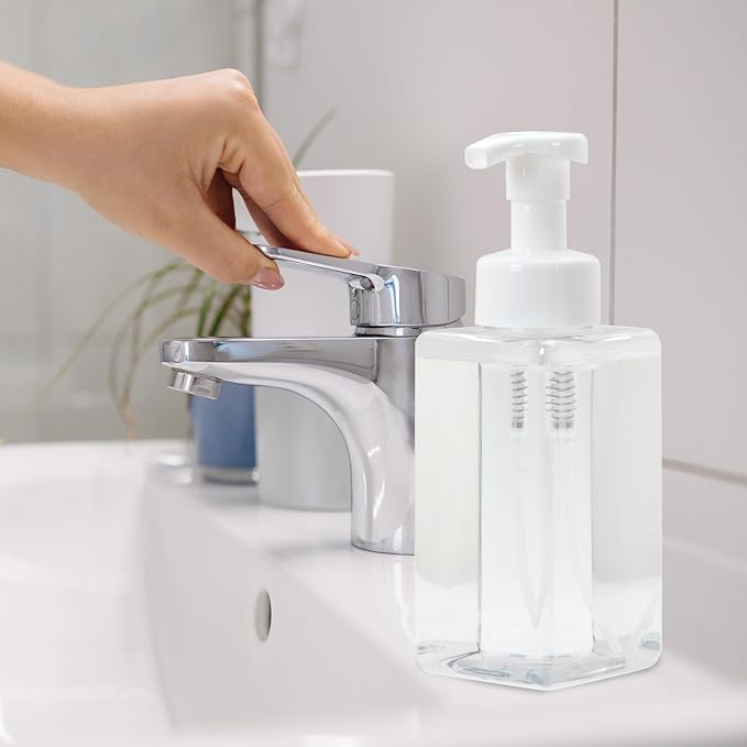 Ginger Lily Farms Foaming Soap Dispenser, Refillable Plastic Pump Bottles - Image 5
