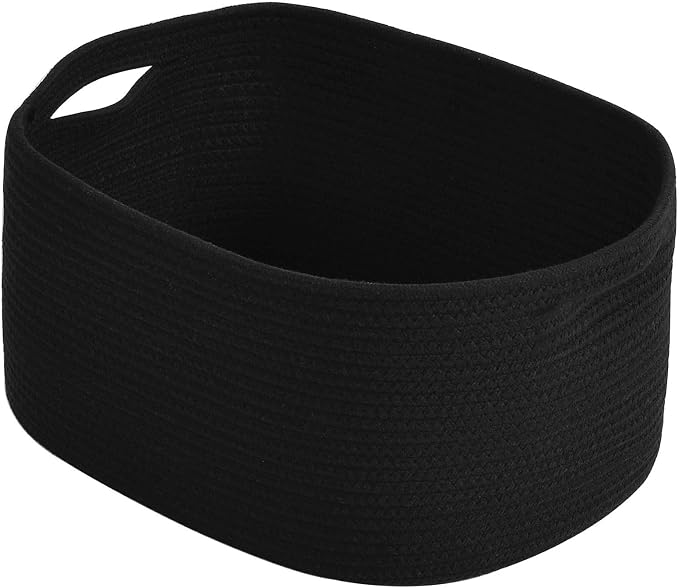 Cotton Rope Storage Basket, Woven Basket by ECDYQXVU