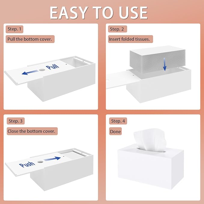 SILUT Tissue Box Cover Rectangular, Extra Large Tissue Box Cover, Plus Size - Image 8