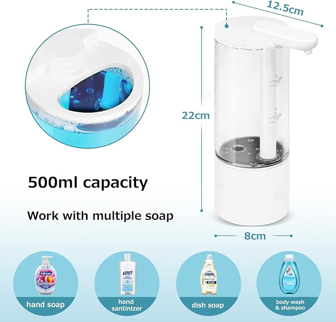 LAOPAO Automatic Liquid Soap Dispenser, Touchless Hand Sanitizer Dispenser - Image 2