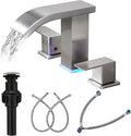 Bathroom faucets 3 Hole Brushed Nickel Vanity Faucet by TaiDoo