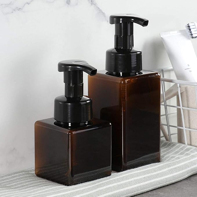 UUJOLY Foaming Soap Dispenser, 450ml Refillable Pump Bottle Plastic - Image 6