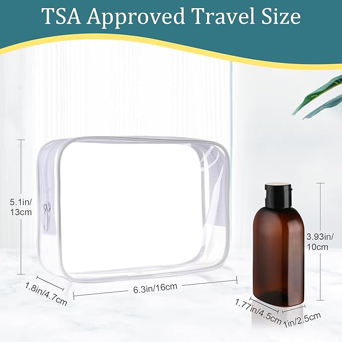 Cosywell Travel Shampoo Bottles 4pcs 3.4oz TSA Approved - Image 2