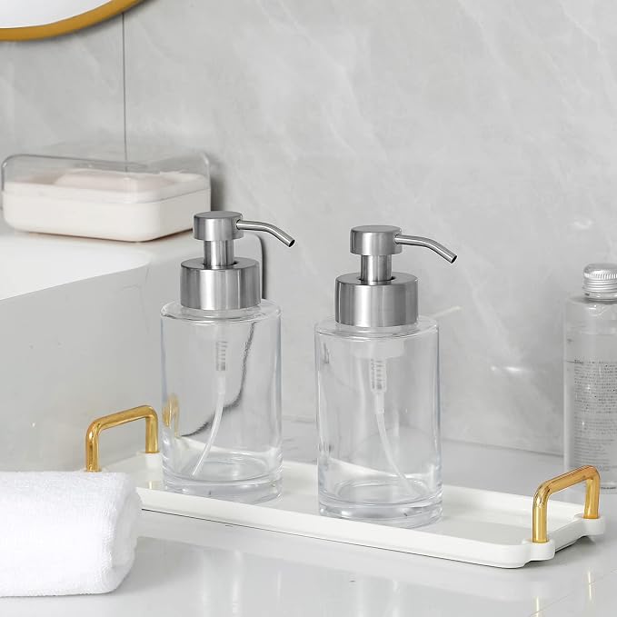 Foaming Soap Dispenser Set, 12 Oz Glass Hand Soap Dispenser - Image 5