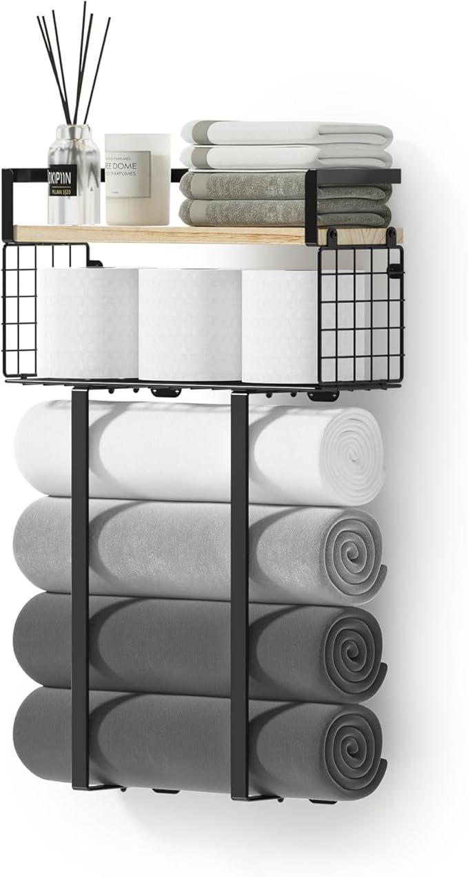 Towel Racks for Bathroom, Metal Towel Holder by XstydesDreamworks