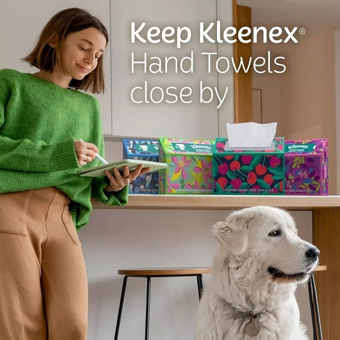 Hand Towels - 1 Box of 60 White Hand Towels in a Dispenser Box - Packaging may - Image 8