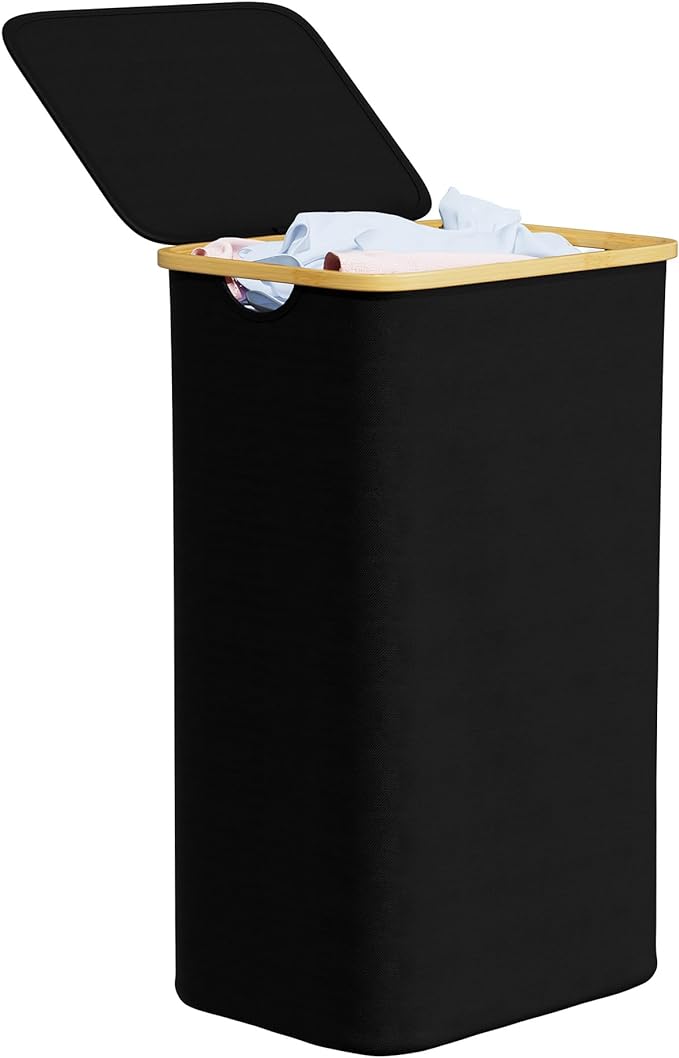 SpaceAid Laundry Hamper with Lid, 110L Large Tall Clothes Basket Bin with by SpaceAid
