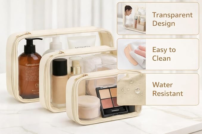 Clear TSA Approved Toiletry Bag Set - Image 5