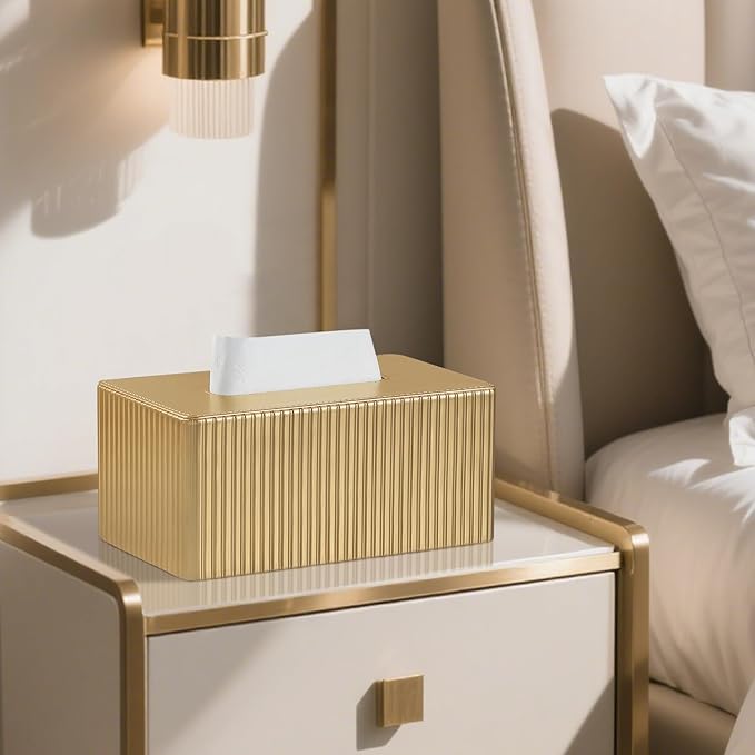 PU Leather Tissue Box Cover, Rectangle Tissue Box Holder - Image 5