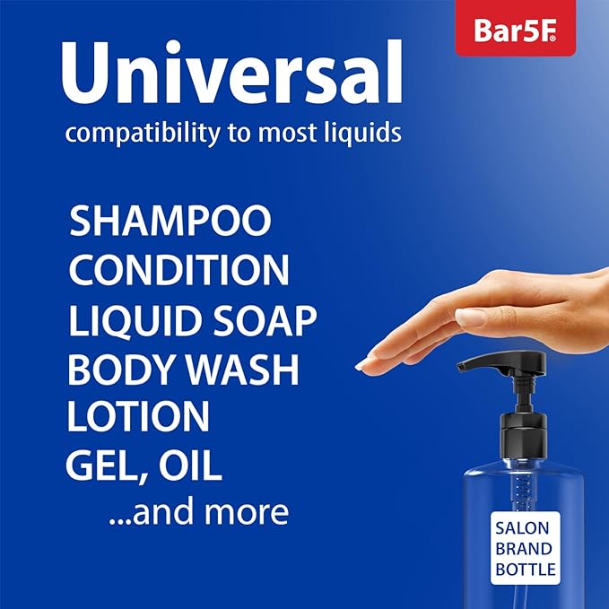 Liter 33.8 oz Shampoo Conditioner Pumps Fits Salon Brand Bottles - Image 4