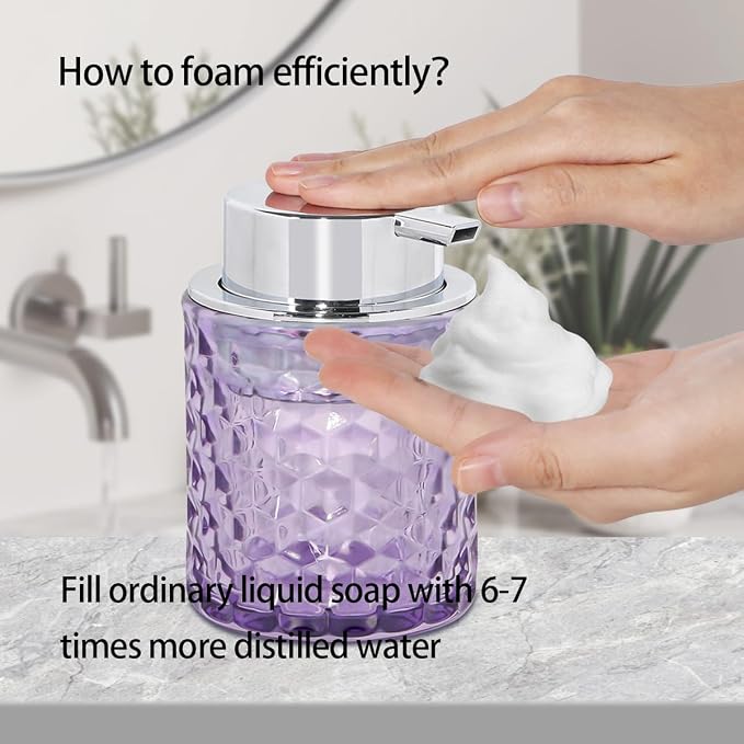 10 Oz Glass Hand Soap Dispenser - Image 4