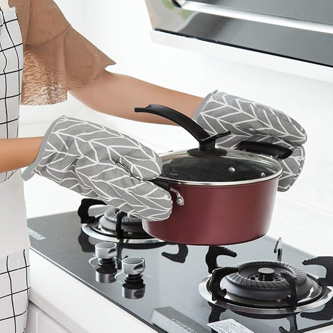 Oven Mitts and Potholders BBQ Gloves-Oven Mitts and Pot Holders Sets - Image 7