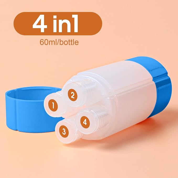 Olatay 4-in-1 Leak-Proof Travel Bottle, 4 * 60ml/2oz, - Image 2
