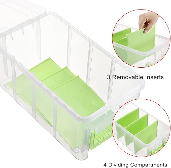 BTSKY Clear Plastic Dividing Storage Box - Image 5