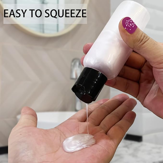 5 Pack 3.4 oz Travel Bottles for Toiletries TSA Approved Leakproof Plastic - Image 4