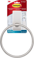 Command Hand Towel Holder Satin Nickel by Command