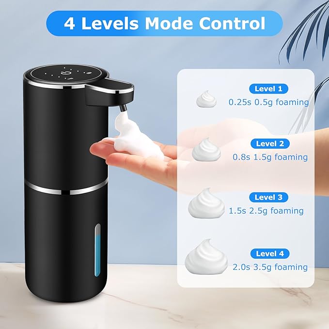 2 Pack Automatic Soap Dispensers, 12.8oz/380ml USB Touchless Automatic Foaming - Image 5